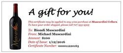 Muscardini Gift Certificate